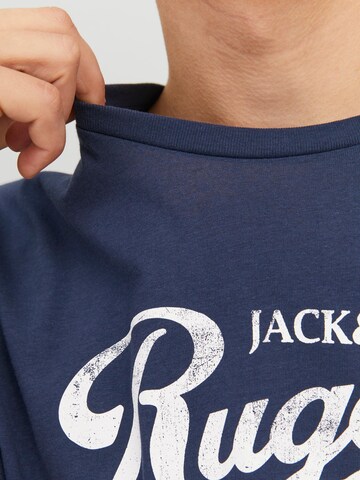 JACK & JONES T-shirt 'JEANS' i blå