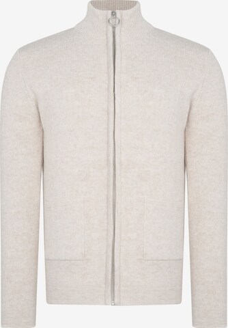 Ron Tomson Gebreid vest in Beige: voorkant