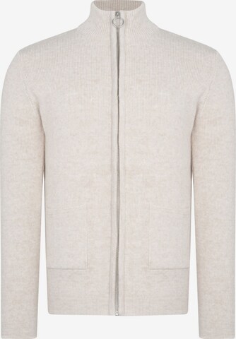 Ron Tomson Knit Cardigan in Beige: front