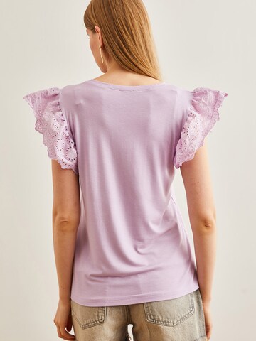 T-shirt olalook en violet