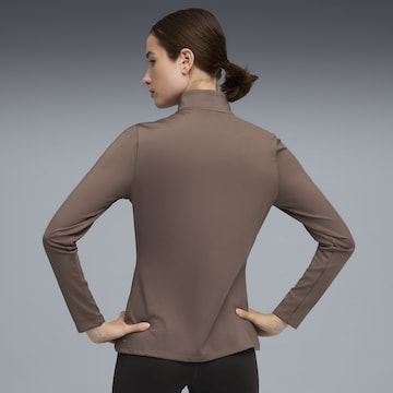 PUMA Sports sweat jacket 'Strong' in Brown