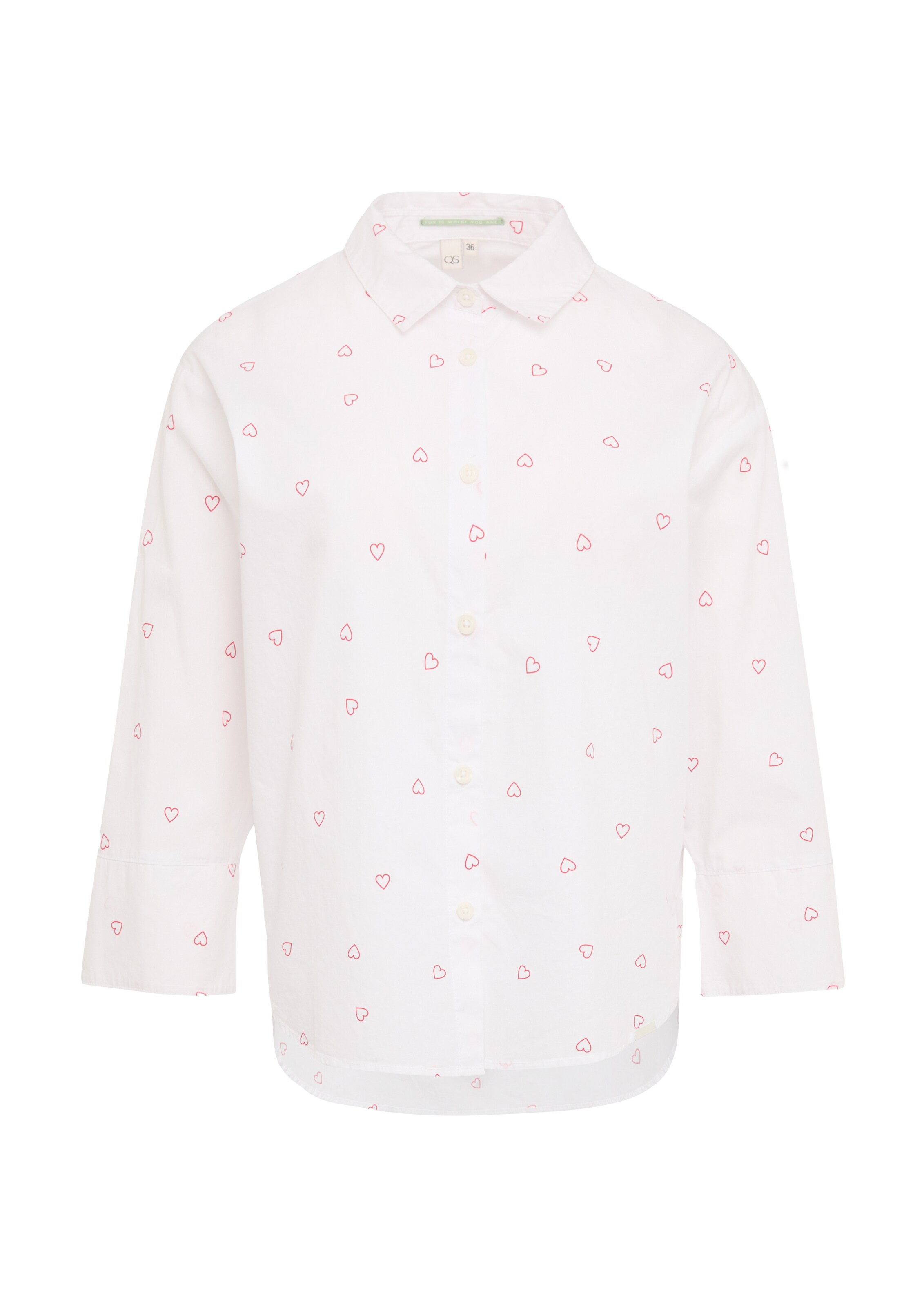 QS Bluzka w kolorze biały: przód