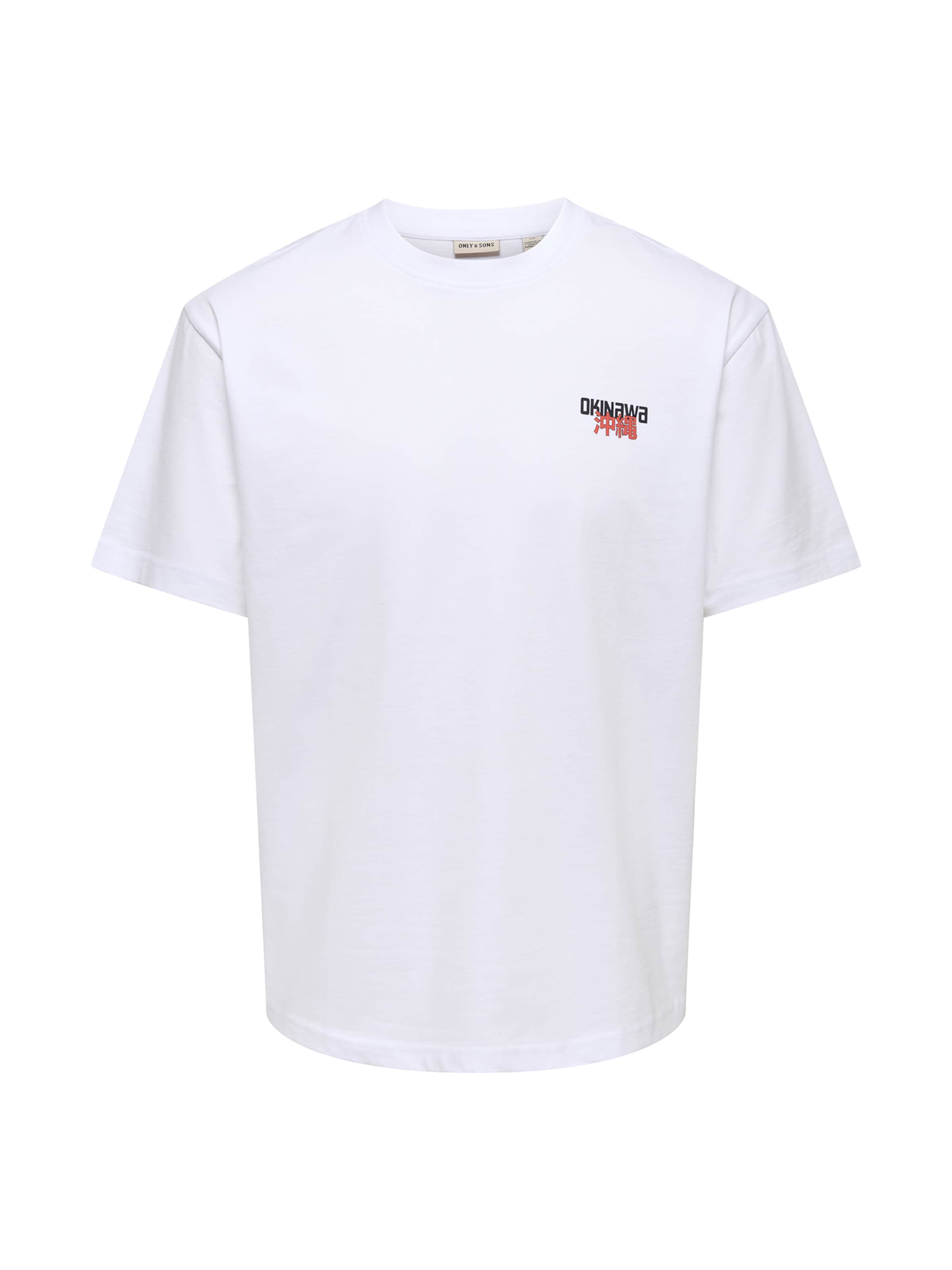 Only & Sons T-Shirt  'ONSFRED' in Weiß: Vorderseite