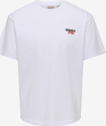 Only & Sons T-Shirt 'ONSFRED' in Weiß: Vorderseite