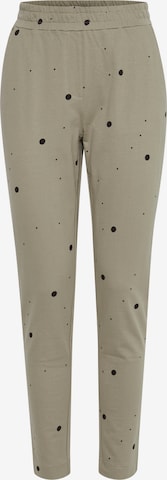 ICHI Loose fit Pants in Beige: front