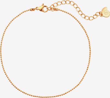 Bijoux de pied 'Bead Line' Hey Happiness en or : devant