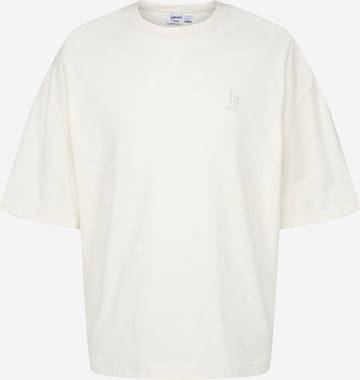 T-Shirt 'Vanilla Saturn' LYCATI exclusive for ABOUT YOU en blanc : devant