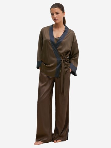 Peignoir court ' Classic ' Marc O'Polo en marron : devant