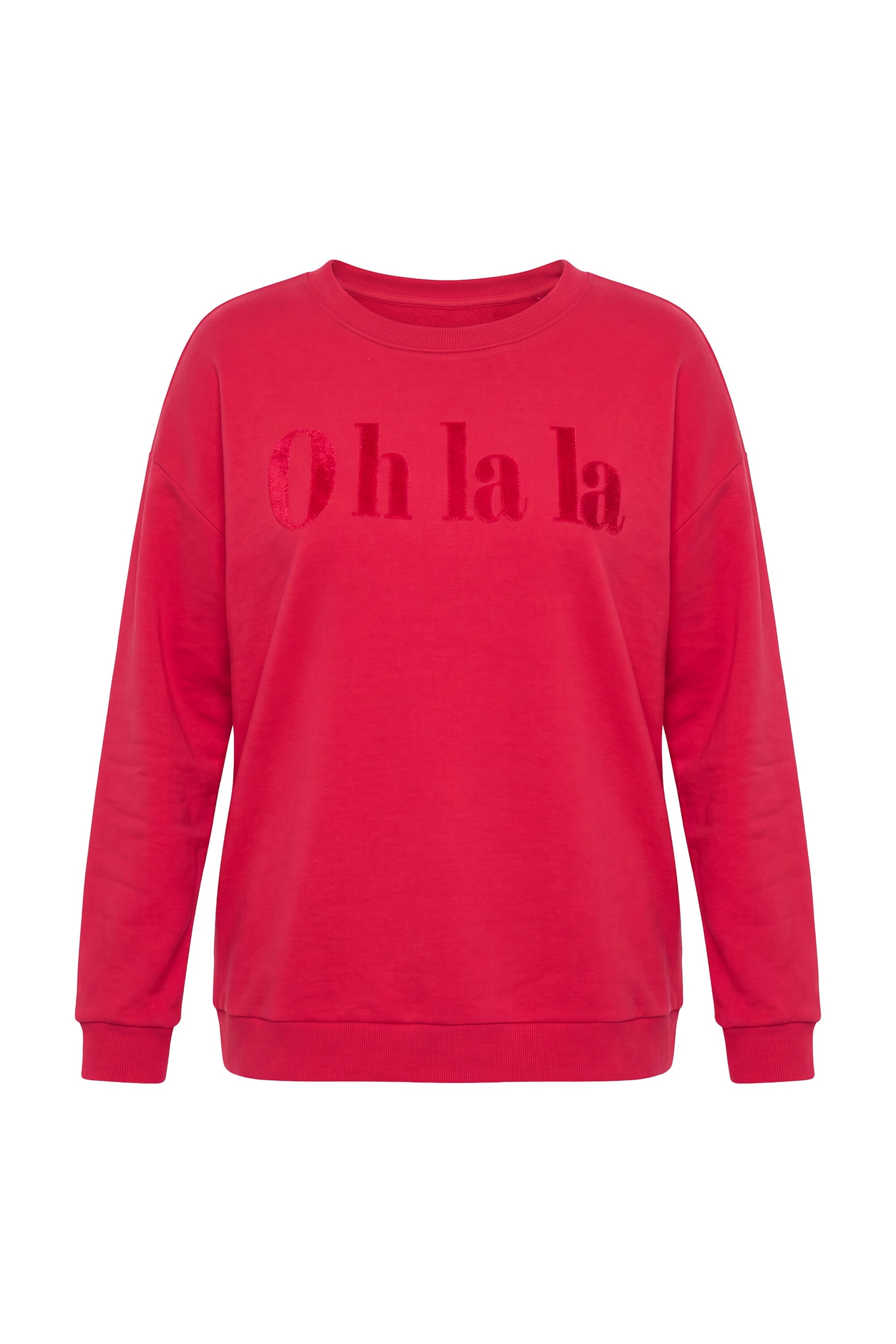 MIAMODA Sweatshirt in Rood: voorkant