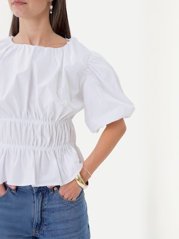 TEESHOPPEN Top ' Valentina ' in Wit