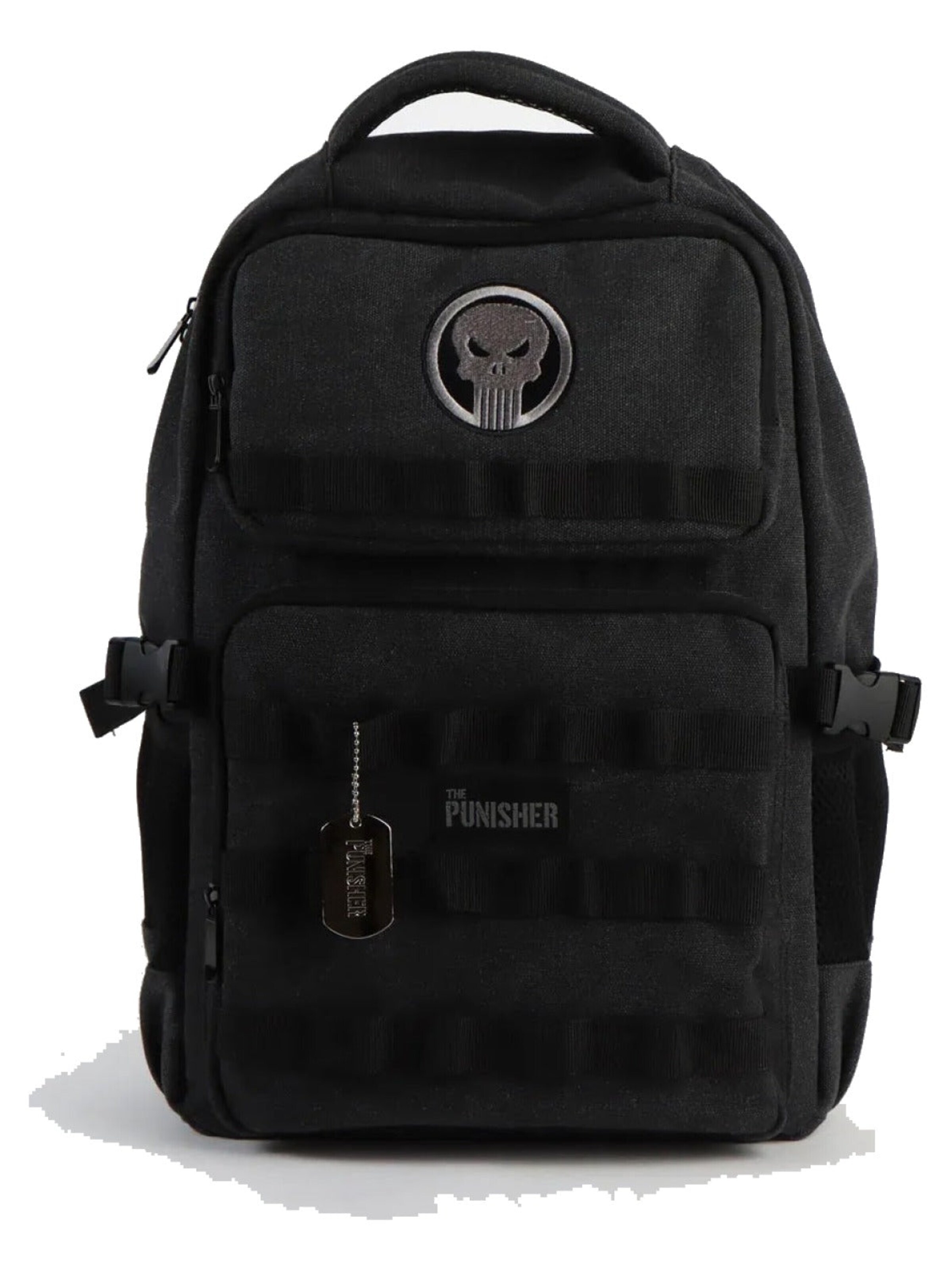 Marvel Avengers Backpack 'The Punisher Schedellogo' in Black: front