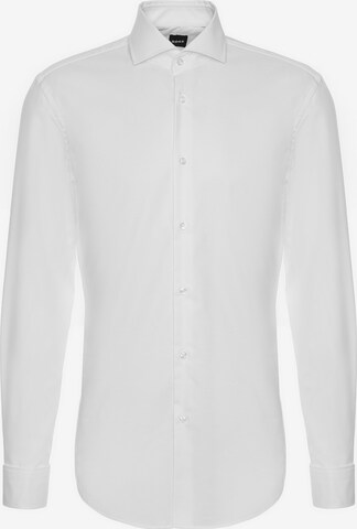 BOSS Business Shirt 'Hank' in White: front