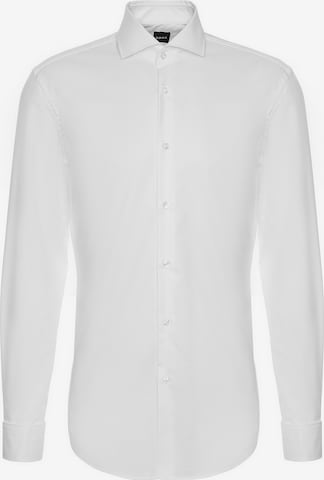 BOSS Regular fit Business Shirt 'Hank' in White: front