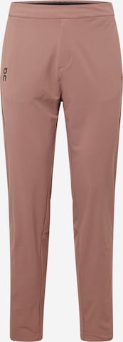 Regular Pantalon On en marron : devant