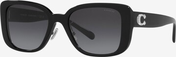 Lunettes de soleil COACH en noir : devant