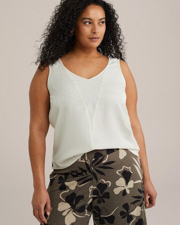 Top di WE Fashion in bianco: frontale