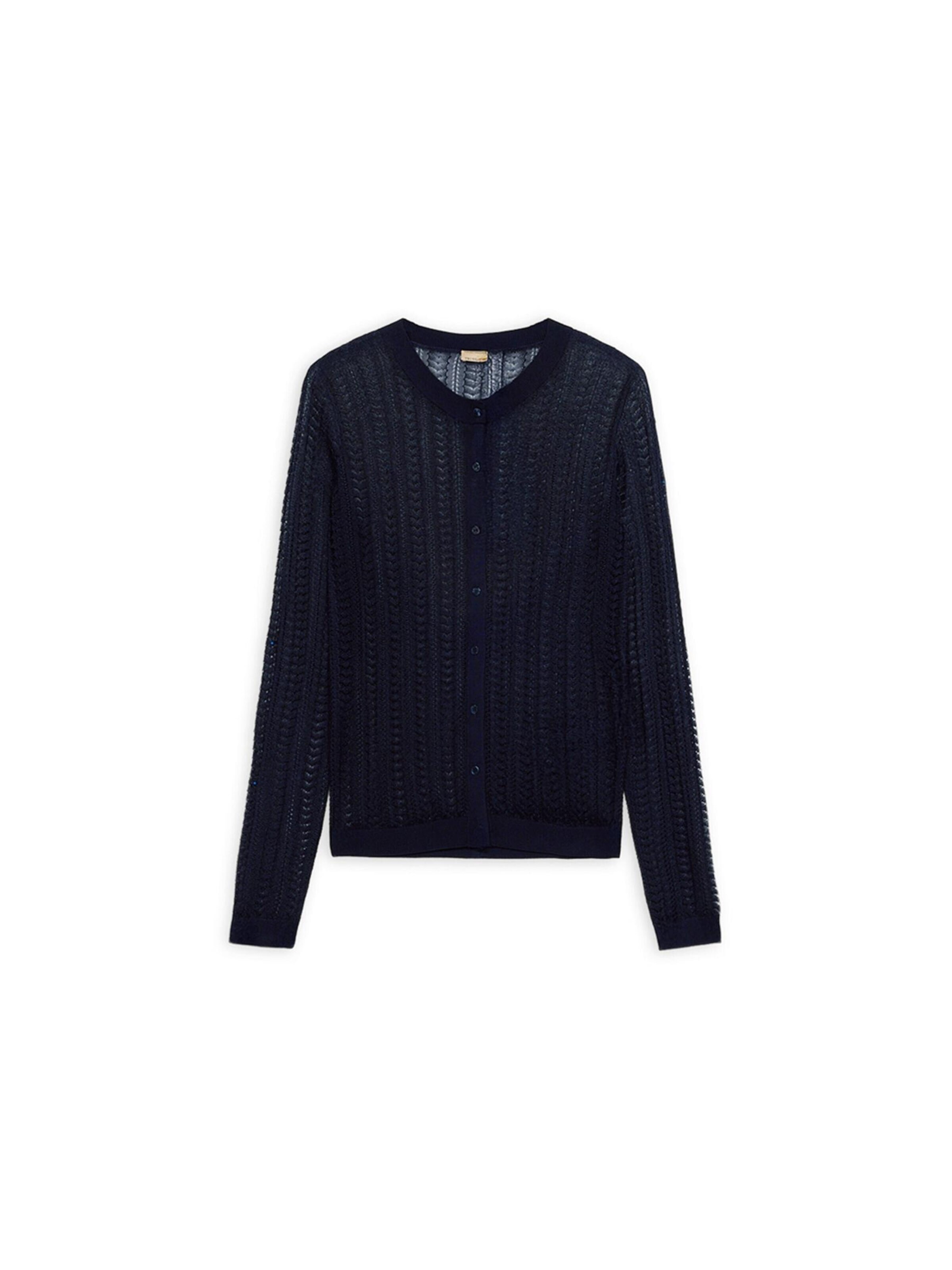 Trussardi - Cárdigan en azul: frente