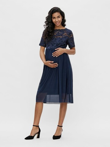 MAMALICIOUS Jurk 'Mivana' in Blauw