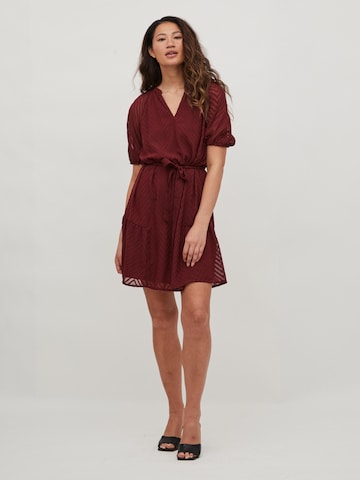 VILA فستان صيفي 'Michelle' بلون أحمر
