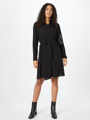 Robe-chemise 'MAIN' ICHI en noir