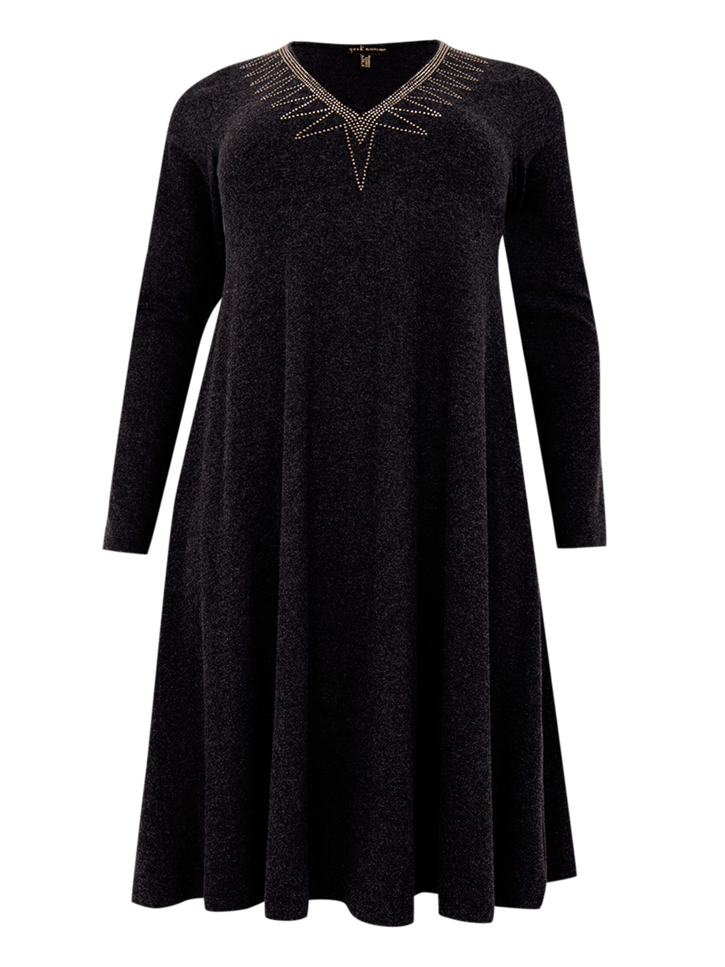 YOEK Jurk in Grijs: voorkant