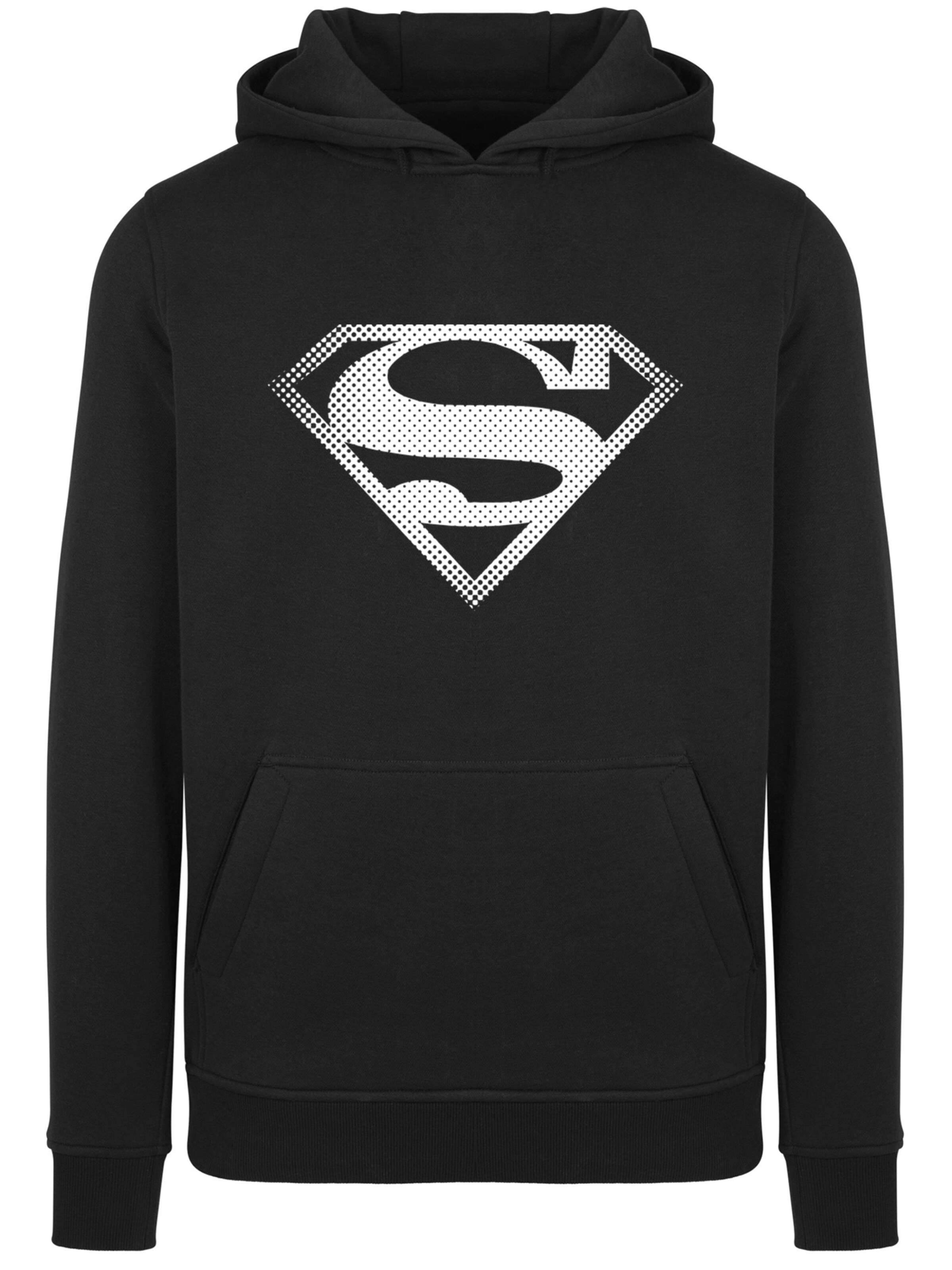 Sweat-shirt 'DC Comics Superman Spot' F4NT4STIC en noir : devant