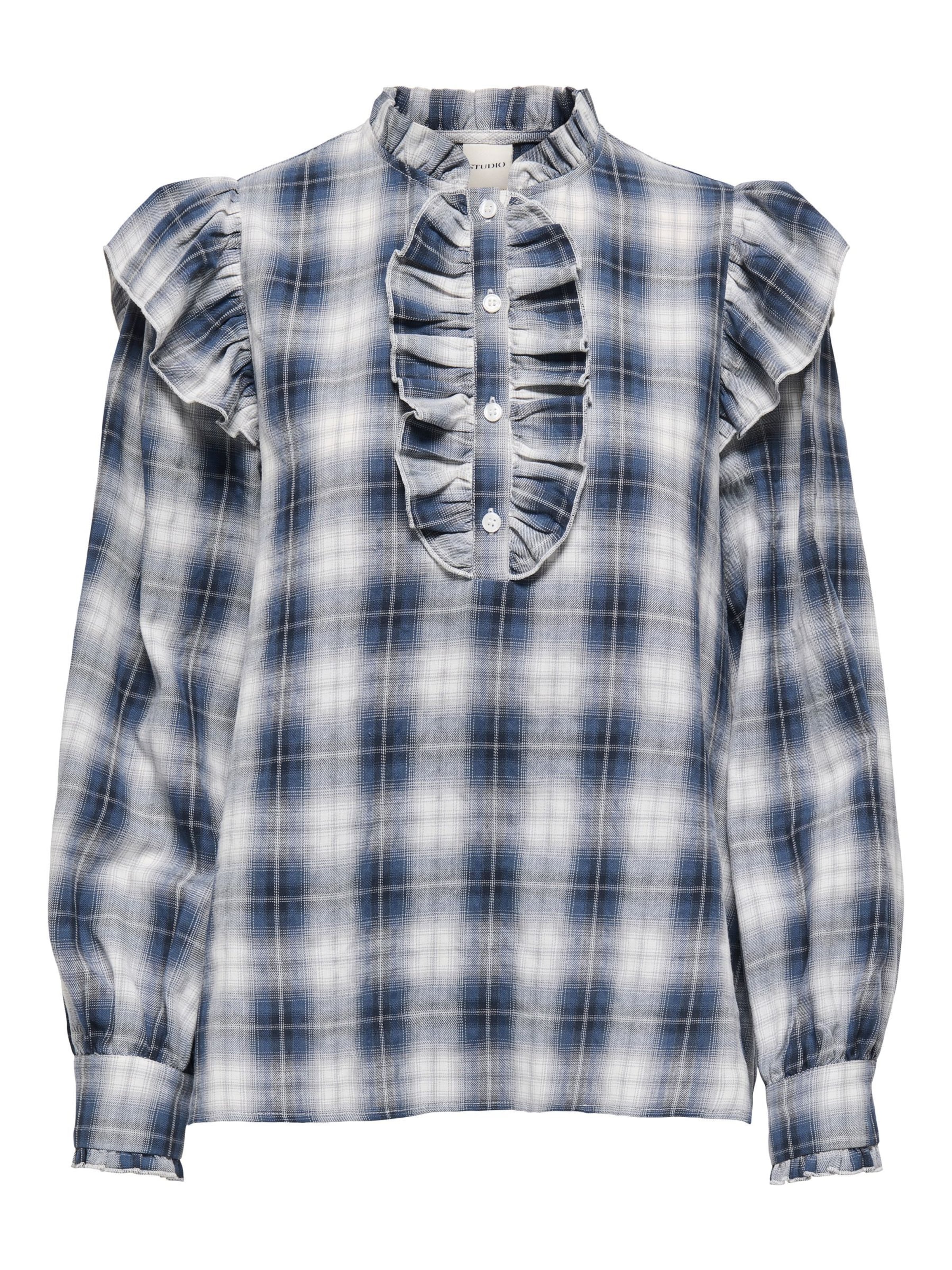 ONLY Blúzka 'ONLFiga' - tmavomodrá / tmavomodrá / šedobiela, Produkt