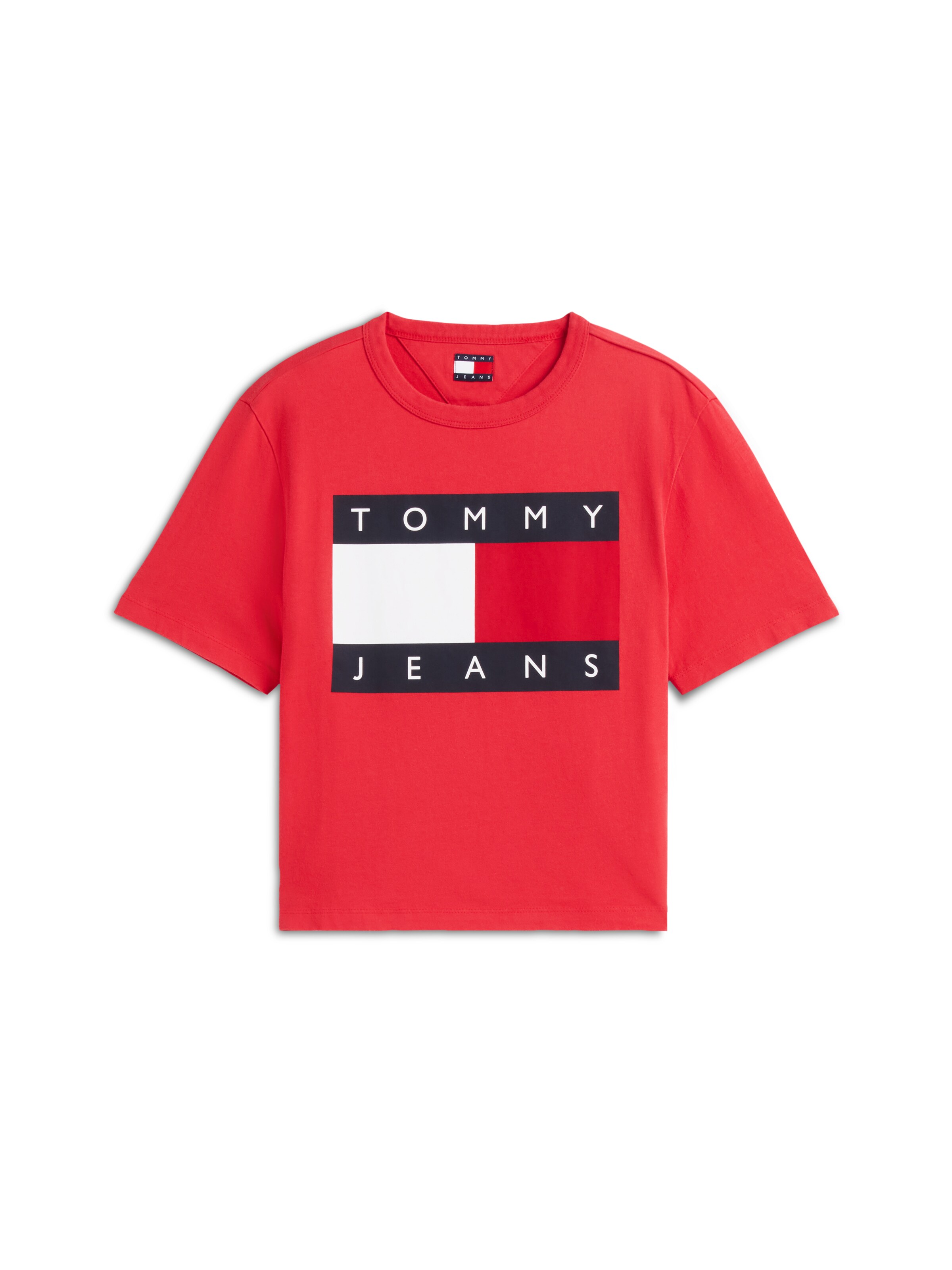 Tommy Jeans Tričko – červená: přední strana