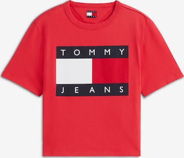 Tommy Jeans Tričko – červená: přední strana