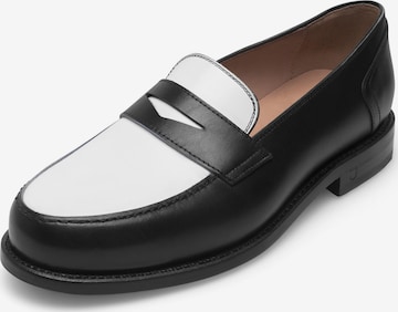 Henry Stevens Slipper 'Haywood' in Schwarz: Vorderseite