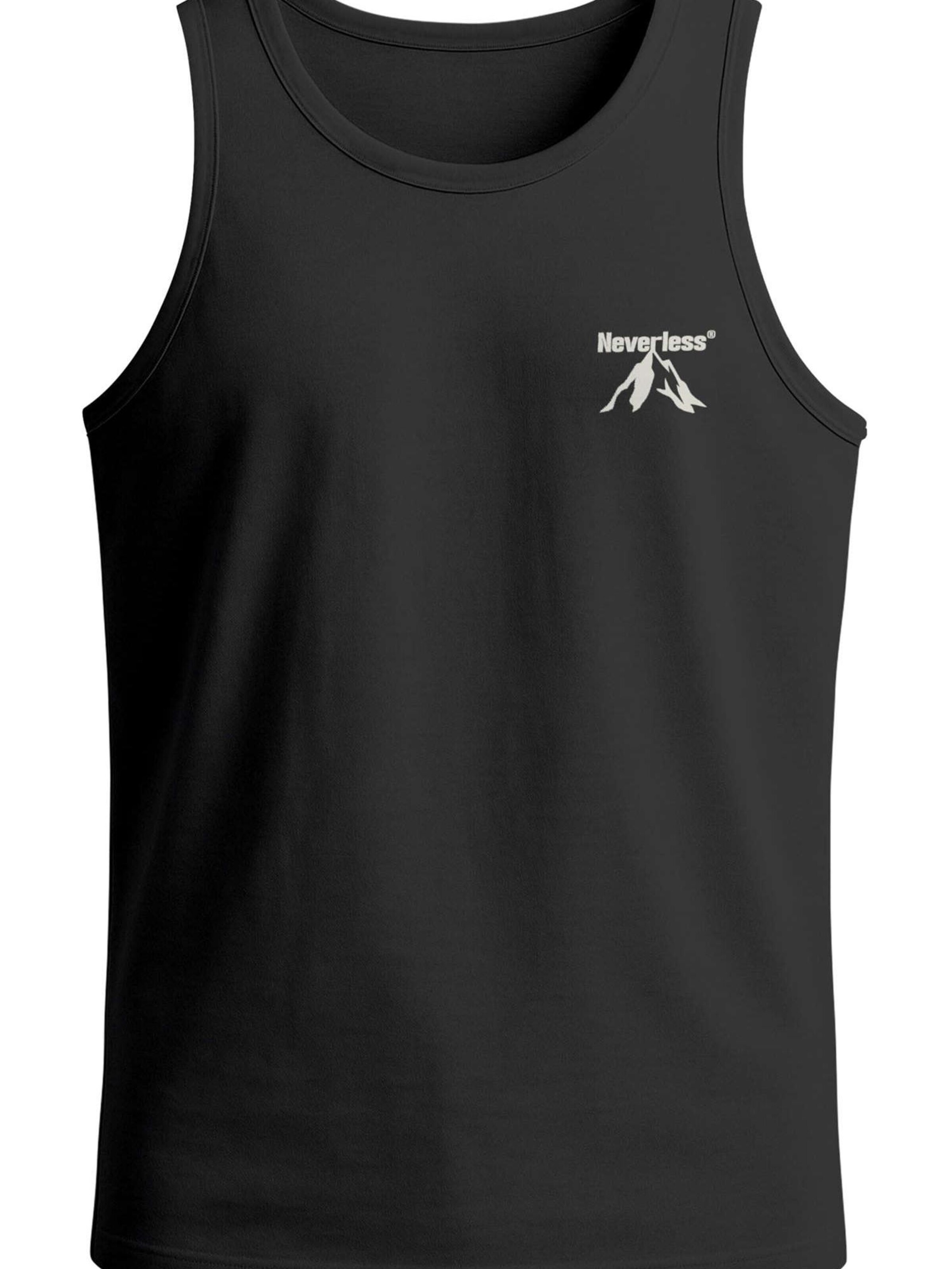 Neverless Shirt 'Apex mountain' in Black: front