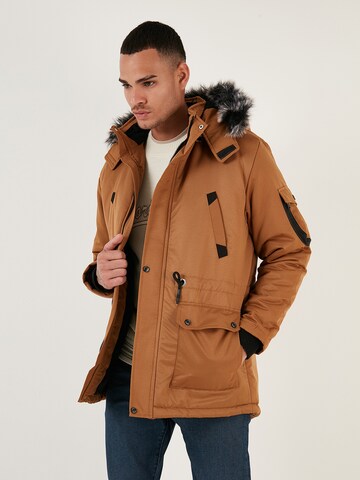 Buratti Winter Jacket in Brown: front