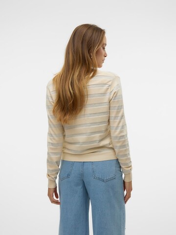 VERO MODA Вязаная кофта 'VMHAPPYSHINE' в Бежевый
