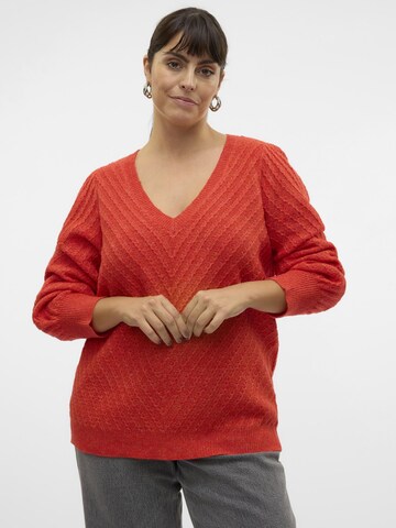 Pull-over 'Stinna' Vero Moda Curve en rouge