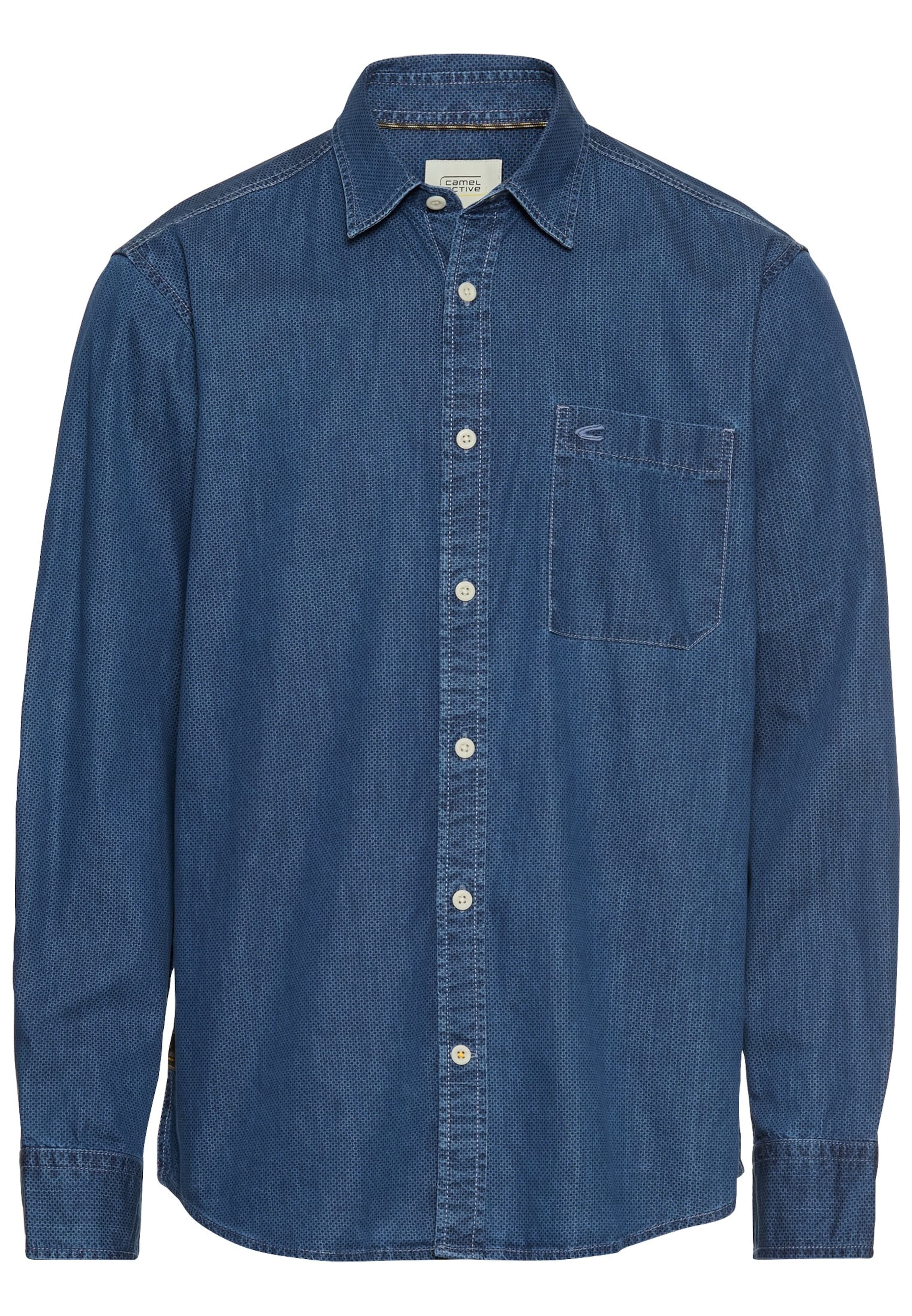 CAMEL ACTIVE Regular fit Риза в синьо: отпред