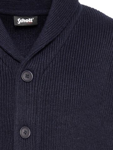 Vestes en maille Schott NYC en bleu