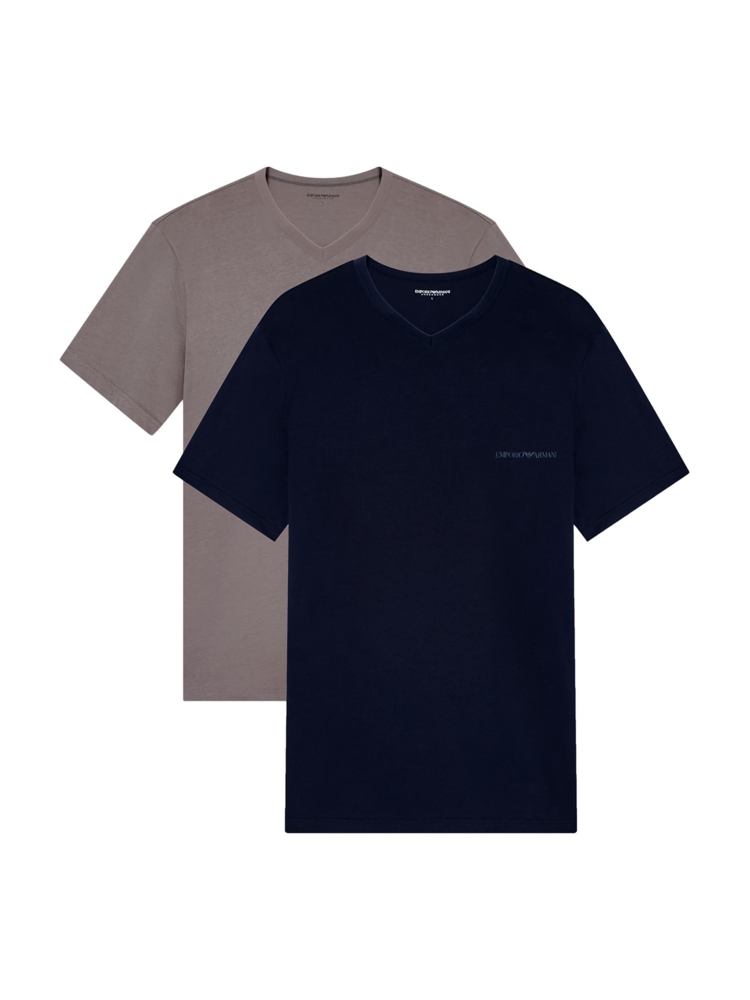 T-Shirt Emporio Armani en bleu : devant