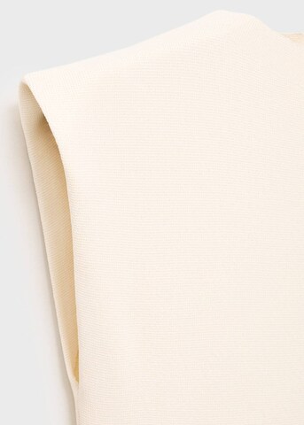 MANGO Knitted dress 'Domino' in Beige
