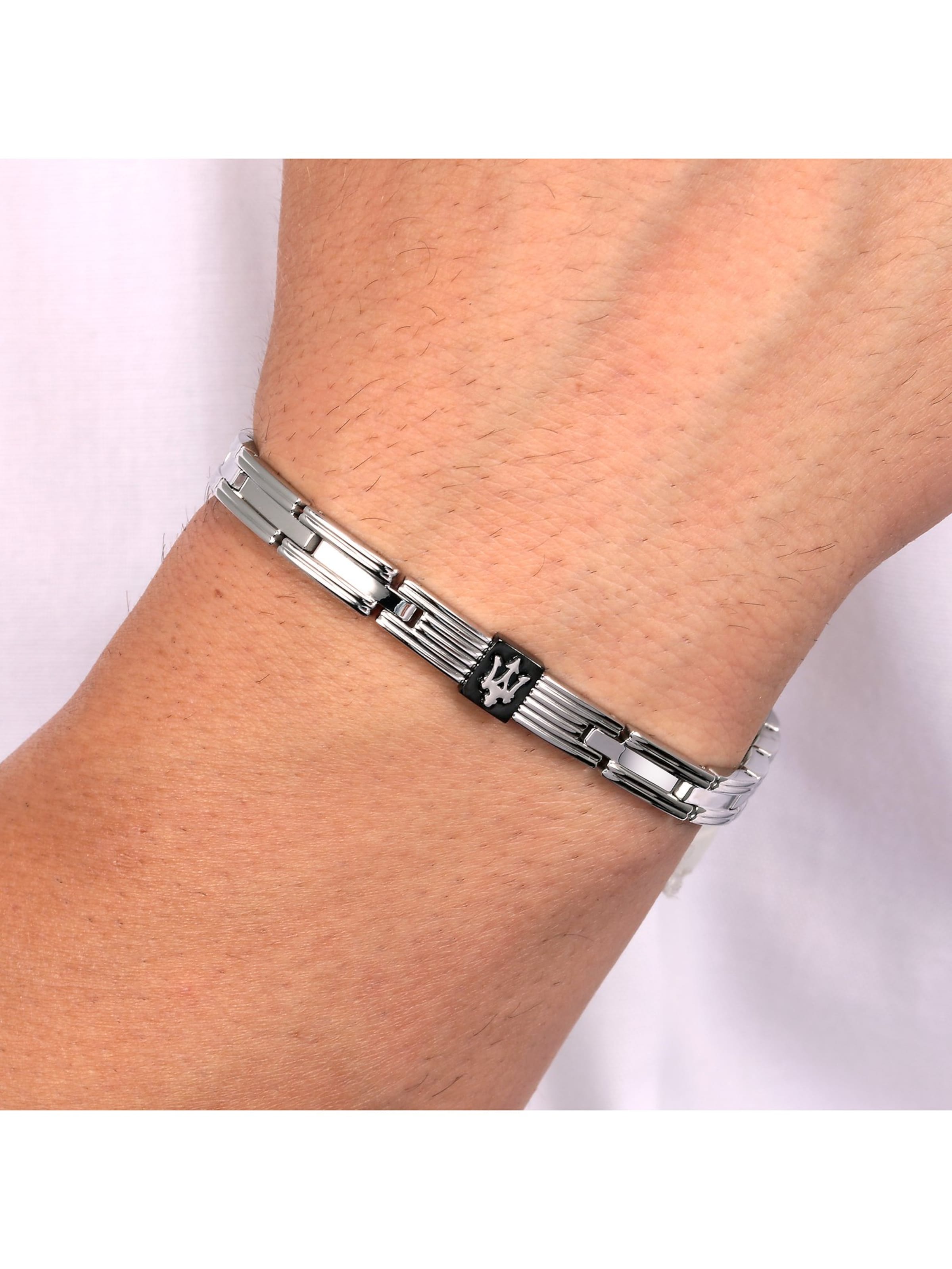Maserati Bracelet in Silver: front