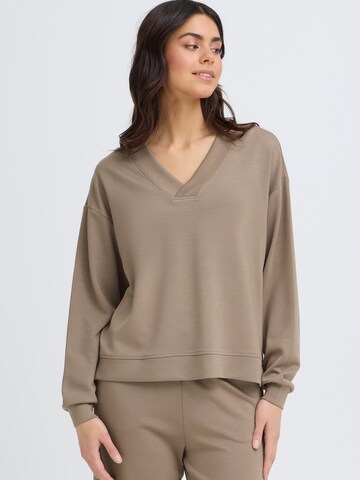 Felpa 'FRAURORA' di Fransa in marrone: frontale