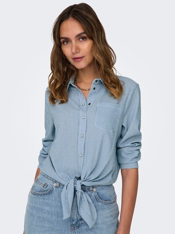 ONLY Blouse 'Lecey' in Blauw: voorkant