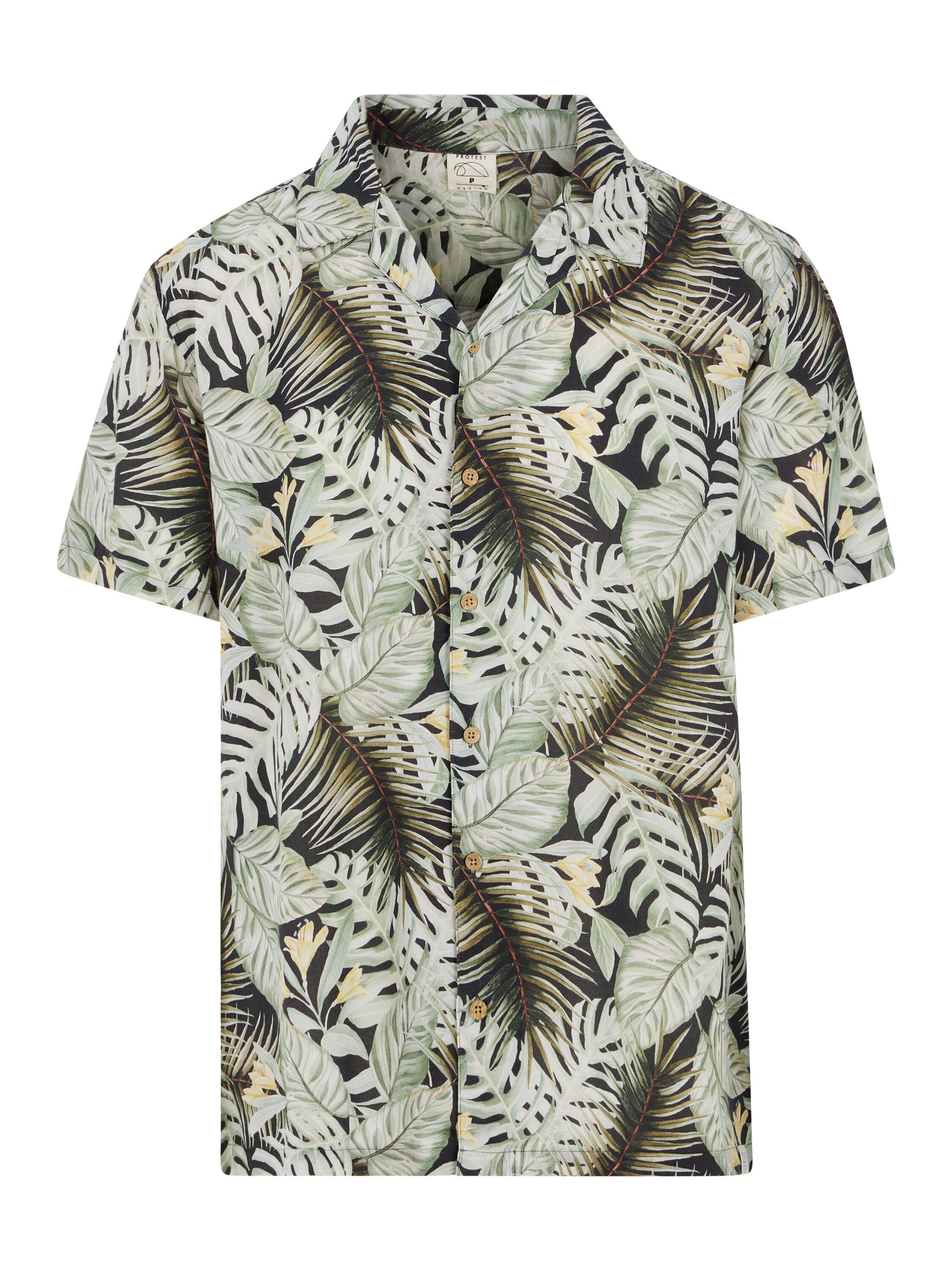 PROTEST Shirt 'PRTBAIL' in Groen: voorkant