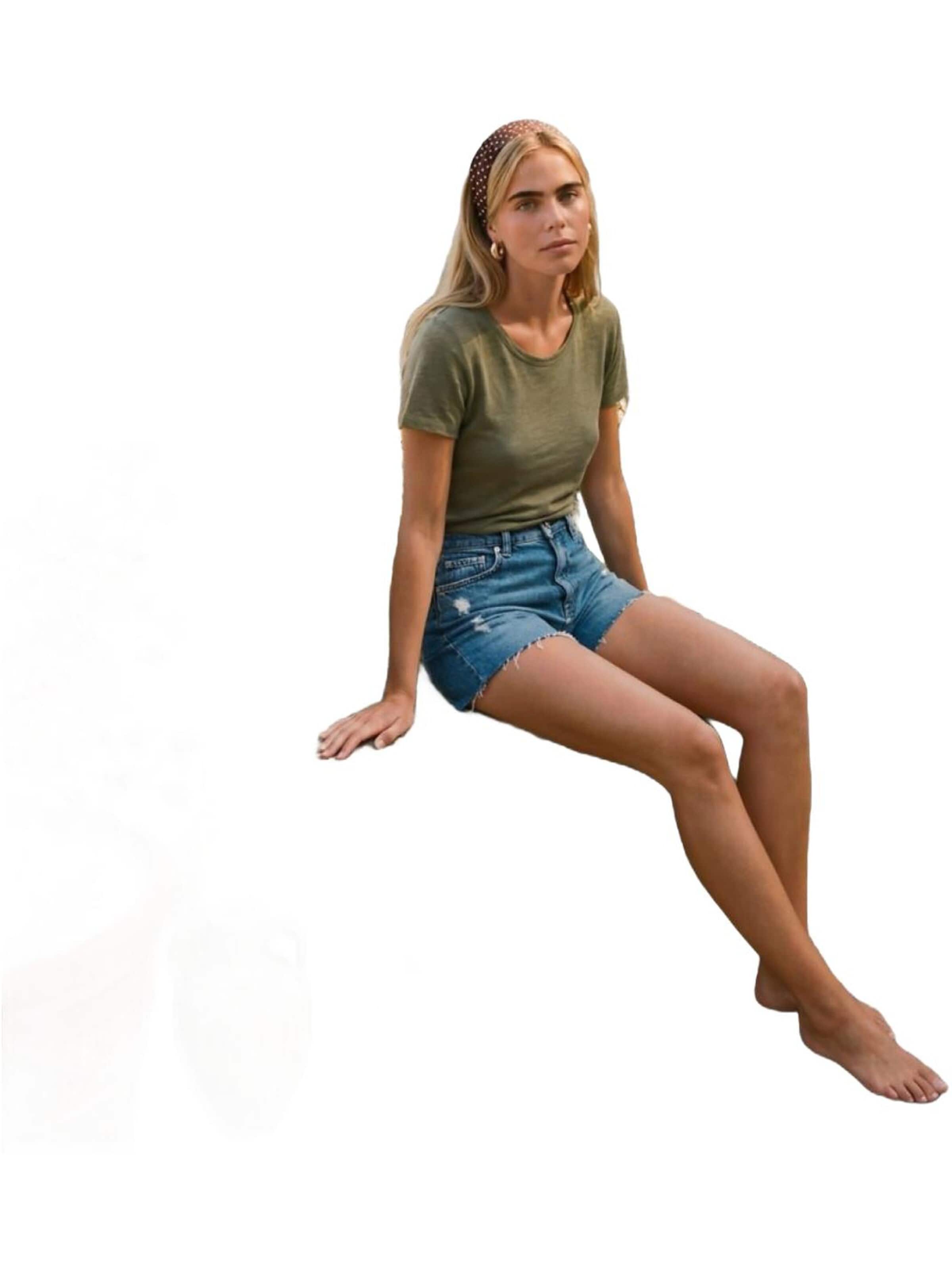 Maglietta 'Basic Crew Neck T-Shirt' di LTB Jeans in verde