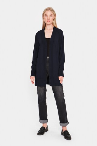 SAINT TROPEZ Strickjacke 'Casandra' in Blau