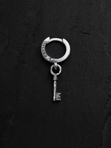 REYTEL Náušnice 'KEY' - Strieborná