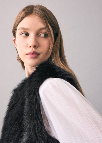 MANGO TEEN Vest in Black