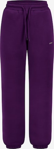 Smilodox Lyanna Casual Classic Pants in Lila: Vorderseite
