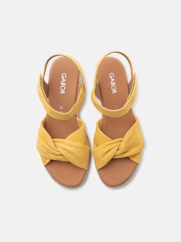Sandales à lanières GABOR en jaune