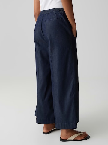 Wide leg Pantaloni cu dungă 'Misha Move' de la OPUS pe albastru