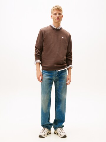 Tommy Jeans Mikina – hnědá